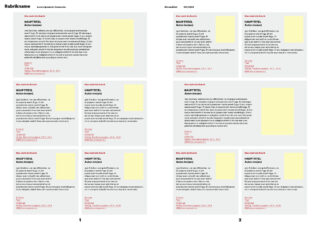 Doppelseite auf der die möglichen, neuen Anzeigenformate für Buchtipps 2024 zu sehen sind.